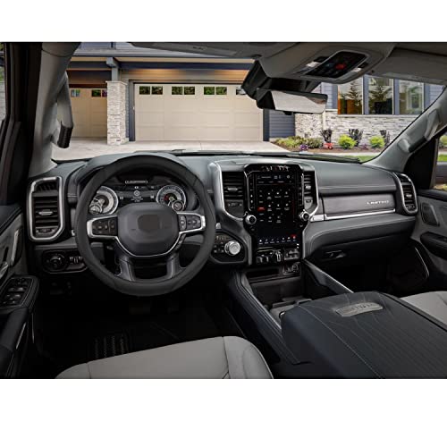West Llama Customized Auto Car Steering Wheel Cover for Dodge RAM 1500 2500 3500, 15.5-16 inch (Black-Large Size) - color: A-Black, size: Large Size (15 ½''-16'')