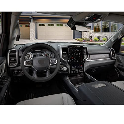 West Llama Customized Auto Car Steering Wheel Cover for Dodge 1989-2011 RAM 1500 2500 3500, Charger, Durango, Challenger (Black-Standard Size) - color: A-Black, size: Standard Size (14 ½''-15'')