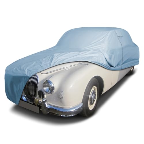 iCarCover Premium Car Cover for 1955-1967 Jaguar Mark I, II / MK1, MK2 Heavy Duty Waterproof All-Weather Automobiles Custom Fit Indoor Outdoor UV Snow Protection Covers with Straps and Bag - color: Sky Gray, size: 3. Mark I, II 1955-1967 / MK1, MK2