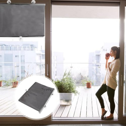 PATKAW 1 PCS Blackout Blinds No Drill, Retractable Roller Window Shades with Suction Cups, Portable Light Blocking Roller Blinds for Bedroom, Office, Nursery, RV, Car and Travel (49.2" x 19.7") - size: 1"W x 1"H