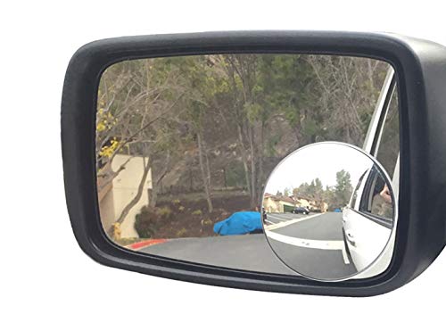 Blind Spot Mirror, Ampper 3-3/4" Round HD Glass Convex Aluminum Frame Wide Angle Rear View Mirror For Large Vehicles, Car Suv Truck(Pack Of 2) - color: 3-3/4'' mirror, size: 2 Piece