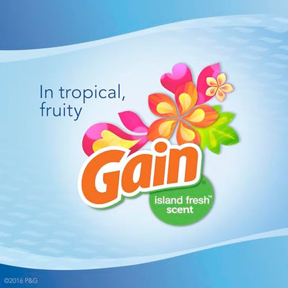 Febreze Gain Island Fresh Scent Car Air Freshener 0.06 oz Liquid 2 pk - size: 1 Count (Pack of 8)