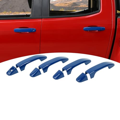 for Colorado Door Handle Cover Trim for Chevy Colorado/GMC Canyon 2014-2022 Blue Exterior Accessories 4pcs - color: Blue