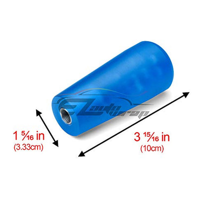 EZAUTO WRAP Blue Shift Knob Stick Frosted Matte Crystal Bubble Long Throw Gear Shifter 10cm - color: Matte Blue, size: 10cm