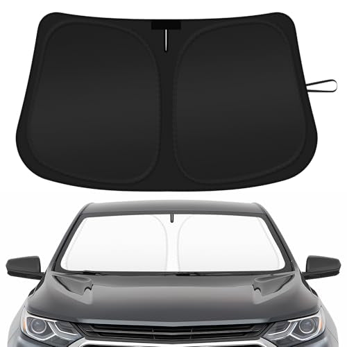 Car Windshield Sun Shade Compatible with 2018 2019 2020 2021 2022 2023 2024 2025 2026 Chevy Equinox Accessories Windshield Cover Foldable Front Window Sunshade Custom Sun Visor Blocks UV Rays - size: For 2018-2026 Chevy Equinox