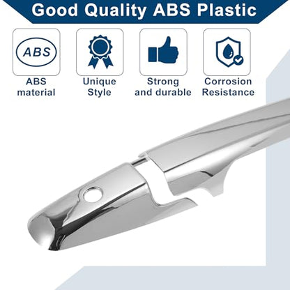 Car Door Handle Cover Trim for Honda Civic 2006-2011 |Side Door Handle Cover| Durable| 1 Set Silver Tone - color: Silver Tone