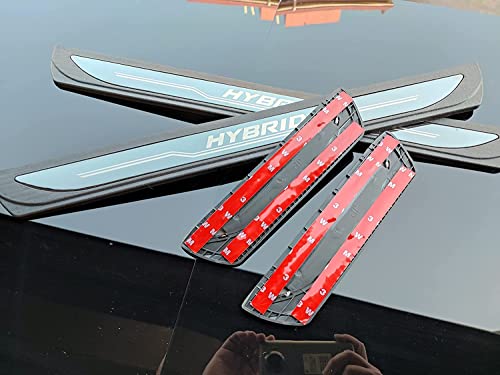 Car Door Sill Scuff Protector, for Hyundai Elantra Hybrid 2020 2021 2022 2023 2024 Accessories, Door Entry Guard Plate Trim Cover, Auto Interior Accessory Kick Panels 4pcs Set