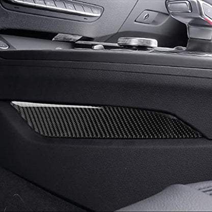 NVCNX Real Carbon Fiber Compatible with Audi B9 A4 S4 2017-2025 / A5 S5 RS5 2018-2025 2019 2020 2021 2022 2023 2024 Car Center Console Sides Panel Trim Cover Sticker Decal Interior Accessories 2PCs - color: Center Console Sides Panel Trim