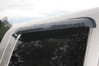 Side Window Wind Deflector fit for 1999-2006 Chevy Silverado & GMC Sierra 1500/2500/3500/2500HD and 2007 HD Classic Models, 4pc Out-Channel Tape-On Rain Guards, Dark Smoe Window Visor 94044 - size: 99-06 Extended Cab(Half Rear Door)