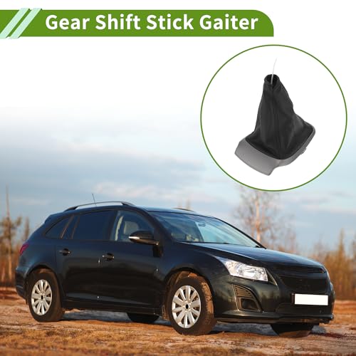 Gear Shift Stick Gaiter for Chevrolet Sonic 2012-2020 Car Black Gear Stick Knob Cover Boot Shift Cover Faux Leather 1 Pc
