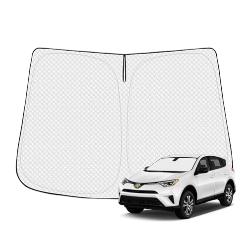 Canvcle Windshield Sun Shade for 2013-2018 Toyota RAV4 Accessories Thicken 6-Layer Front Window Sunshade Cover Sun Visor Protector Foldable Block UV Rays Keep Vehicle Cool - size: 1PCS Toyota RAV4 2013-2018