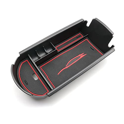 CDEFG Center Console Accessory Organizer Compatible with 2018 2019 2020 2021 2022 CHR C-HR, ABS Material Armrest Box Insert Tray (Red) - color: 1Pcs Red for CHR 2018-2023