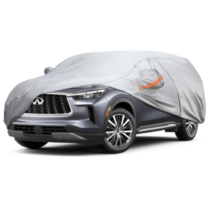 Car Cover Custom Fit for Infiniti QX60, Acura MDX 2014-2025, 6 Layer Heavy Duty Waterproof All Weather Car Tarp Outdoor Protection with Cotton Lining - size: Infiniti QX60, Acura MDX