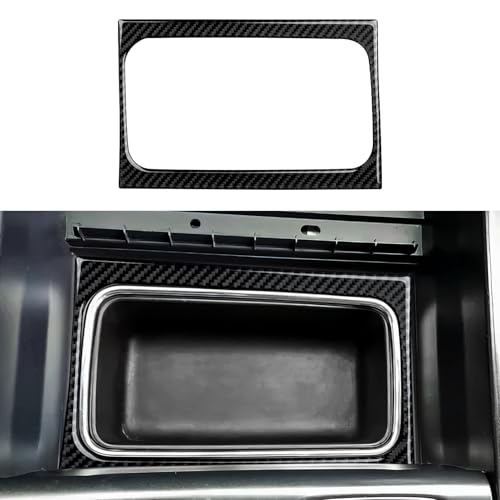 Car Central Control Storage Frame Sticker Carbon Fiber Decal Cover Interior Trim for Chevrolet Silverado/GMC Sierra 1500 2500HD 3500HD 2014-2018 Accessories - color: Central Control Storage Frame