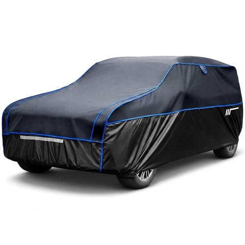JOYTUTUS Hail Protector Car Cover for SUV (192-201 inch), Thick EVA Padded Anti-Hail Cover, Waterproof All Weather Hail Protection Car Cover - size: SUV (192-201 inch)