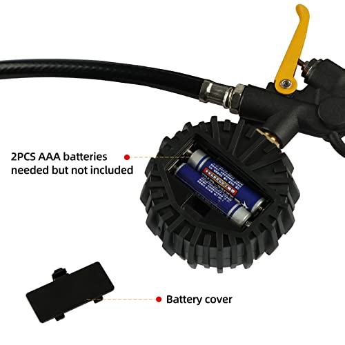FORNAX Digital Tire Inflator with 200 PSI Pressure Gauge for Testing Tire Pressure