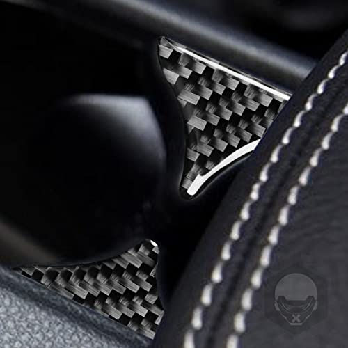 Real Carbon Fiber Center Armrest Water Cup Holder Divider Compartment Trim Panel Cover Interior Trim Sticker Cover Accessories Compatible with Benz CLA C117 2014-2018 GLA X156 2015-2019 Black - A - color: Center Armrest Water Cup Holder Divider Panel - a