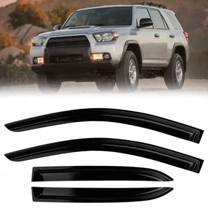 Window Rain Guards Compatible 2010-2024 Toyota 4Runner 4PC Window Visors Vent Shade Deflector - size: 10-13 Toyota 4Runner