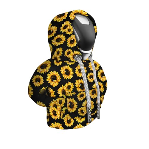 SuperKaKa Car Gear Shift Hoodie, Sunflower Shifter Knob Hoodie Cover for Cars, Trucks, SUVs, Auto Interior Protector Decoration Gadgets for Women Men 2024 - color: SunFlower