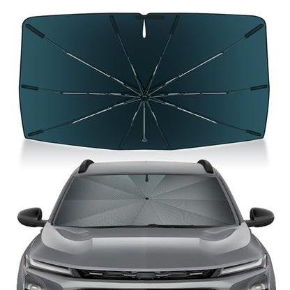 Autorder Windshield Sun Shade Umbrella for 2014-2018 Mazda3 Accessories,Upgraded Ice Crystal Material,Easy Setup Umbrella Sunshade for Car Windshield,100% Sun Blocking - size: Mazda3 2014-2018