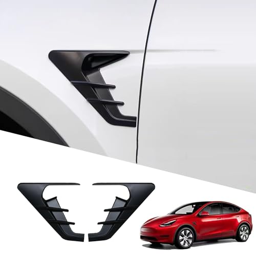 YHCDSEA for 2024 2025 2026 Tesla Model Y Juniper HW4.0 Side Camera Indicator Protection Cover Decoration Accessories fit for Tesla Model Y with HW4.0 (Matt Black) - color: MY-Matt Black