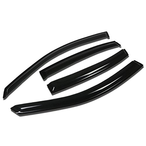 Auto Dynasty Window Visors Compatible with 97-05 Volkswagen Passat Sedan, 4Pcs Front & Rear Tape-On Window Vent Visor Deflectors Rain Guard, Tinted - size: 97-05 Volkswagen Passat