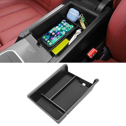 Jaronx Compatible with BMW Center Console Organizer for 3 Series G20 2019-2025/4 Series G22 i4 G26 2021-2025, for BMW 3' Organizer Tray 2019-2025, i4/4' Console Storage Box 2021-2025 - size: G20/G22 Console Organizer