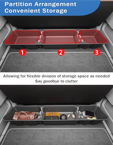 FengYu Under Seat Storage Box Compatible with 2015-2026 Ford F-150 F150 SuperCrew Cab, 2017-2026 F-250/F-350/F-450/F-550 Super Duty,F-150 Rear Underseat Storage Truck Organizer Tool Box - size: 2015-2026 F150 & 2017-2026 F250 F350 F450 F550