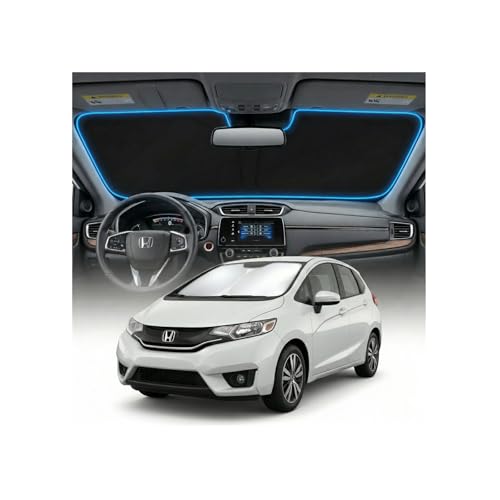 for Honda Fit Sun Shade Windshield Cover - Custom for Fit Accessories 2007-2024 Sunshade Foldable UV Protection & Heat Shield Sun Visor Accessories - size: For Honda Fit 2007-2024