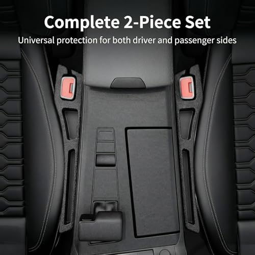 No Drop Seat Guard, Car Seat Gap Filler, Car Gap Filler Organizer, Universal Drop Seat Guards for Cars, Car Accessories Interior Prevent Stop Cellphone Wallet Keys Coins and Card from Dropping