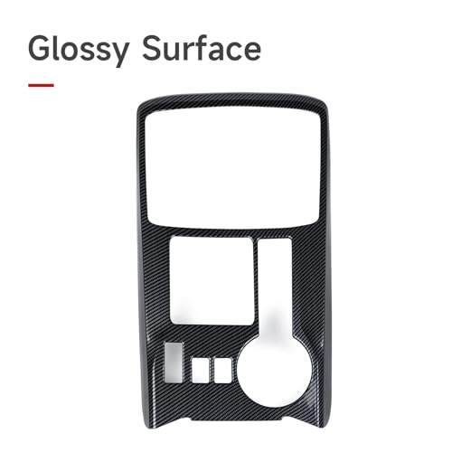 Car Carbon Fiber Decal Gear Shift Panel ABS Sticker Cover Interior Trim Accessories for Toyota 4Runner SUV 2010-2025 Black - color: Gear Shift