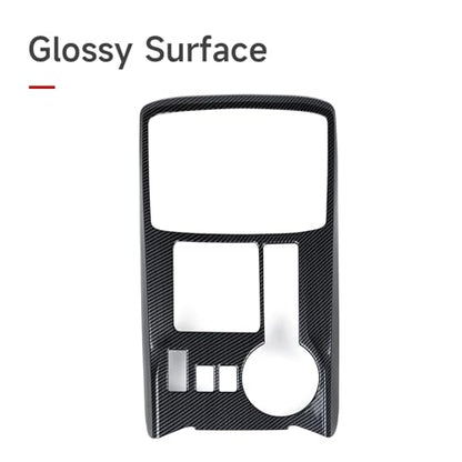 Car Carbon Fiber Decal Gear Shift Panel ABS Sticker Cover Interior Trim Accessories for Toyota 4Runner SUV 2010-2025 Black - color: Gear Shift