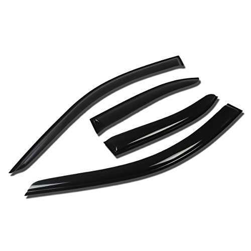 Auto Dynasty 4Pcs Tape-On Window Visor Rain Guard Compatible with 1999-2005 Volkswagen Jetta, Rain Shields Vent Shade Wind Deflector, Acrylic - size: 99-05 Volkswagen Jetta