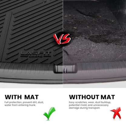 LASFIT Trunk Mat for Honda Accord 2017 2016 2015 2014 2013 Sedan Only, All Weather Custom Fit TPE Cargo Mat Trunk Tray Cargo Tray, Black (Not for Coupe & Hybrid) - style: 3）For Honda Accord | 2013-2017 | Trunk Mat
