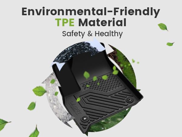 LASFIT Floor Mats&Cargo Mat&Seatback Fit for BMW X7 2019-2025 2026 M50i M60i xDrive40i xDrive50i, All Weather TPE Custom Fit 1st&2nd&3rd Row Full Set Car Mats & Trunk Liner(Only for 7 Seaters), Black - size: 5) X7 7-Seat 2019-2026 | Floor Mats Full Set