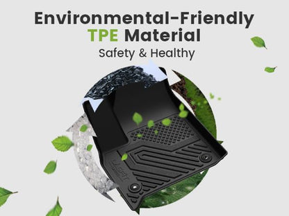 LASFIT Floor Mats&Cargo Mat&Seatback Fit for BMW X7 2019-2025 2026 M50i M60i xDrive40i xDrive50i, All Weather TPE Custom Fit 1st&2nd&3rd Row Full Set Car Mats & Trunk Liner(Only for 7 Seaters), Black - size: 5) X7 7-Seat 2019-2026 | Floor Mats Full Set