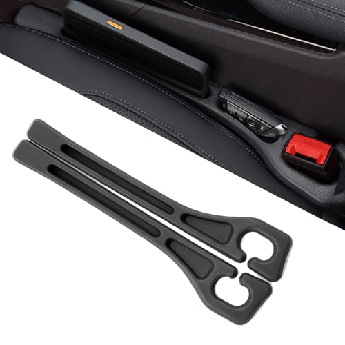 Premium Car Seat Gap Filler Organizer 2-Pack - Universal Fit Seat Gap Plug Blocker, Drop-Proof Console Catcher for Phones, Keys & Cards, Interior Auto Accessories for Cars, Trucks & SUVs