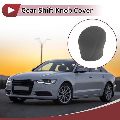 Gear Shift Knob Cover Universal for Car SUV Truck RV Insert Stick Shifting Handle Protector Silicone Grey - color: Gray