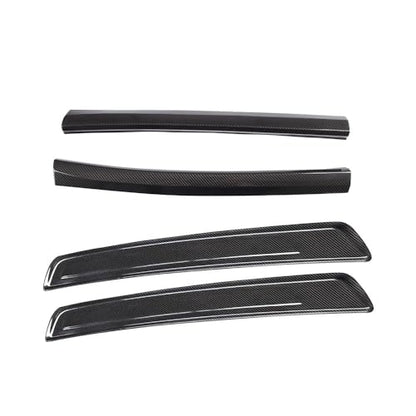 for 2019-2022 Toyota Supra Car Interior Accessories Real Dry Carbon Fiber Door Sill Trim Strips 4PCS (Black Carbon)