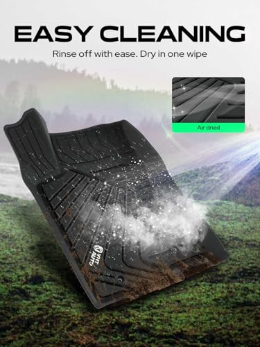 YHTAUTO Floor Mats Fit 2015-2021 Lexus NX /NX200t /NX300 /NX300h, TPE Floor Liners All-Weather Protection Custom Fit, 1st & 2nd Row, Set of 3 Black - size: For 2015-2021 Nx