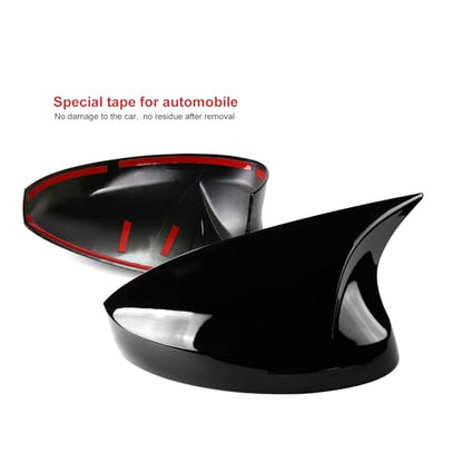 Thenice for 11th Gen Civic Rearview Mirror Cover Side Rear View Mirror Protector Compatible with Honda Civic 2022 2023 2024 2025 2026 -Glossy Black
