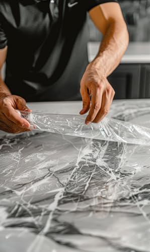 XPEL Gloss Surface Protection Film 6 Inch x 60 Inch Roll (0.5 ft x 5 ft) – Clear 8mil Polyurethane Scratch Protection Film for Countertops, Appliances & Surfaces - size: 6" x 60"
