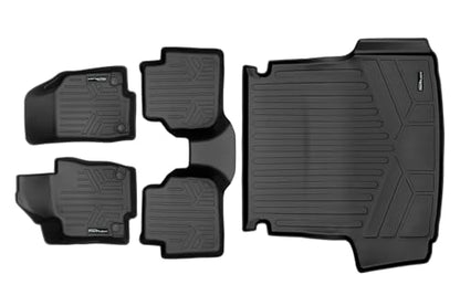 SMARTLINER All Weather Custom Fit 2 Row Floor Mats and Cargo Liner Set Compatible with 2012-2019 Volkswagen Passat (Only Fits Automatic Transmission Models) - color: Volkswagen Passat 2012 - 2019