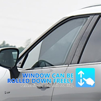 BWEN Window Sunshades Fit for Ford Fusion 2013-2021, Magnetic Car Window Shades for Sun/Heat Protection, Keeps Vehicle Cool for Camping Napping 4PCS