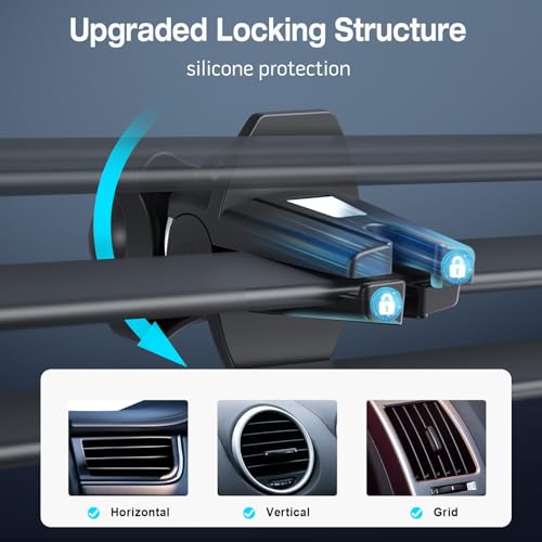 MAGJIEYX for MagSafe Car Mount Charger, Fast Charging 15W Wireless Magnetic Phone Holder [N55 Strong Magnets] Work for iPhone 17 16 15 14 Plus/Pro Max for Dashboard/Vent/Windshield Gary