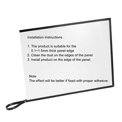 uxcell Edge Trim U Seal Extrusion, Silicone Black U Channel Edge Protector Sheet Fits 0.1-1.5mm Edge 5M/16.4Ft Length - size: 5000mmx3mmx6mm