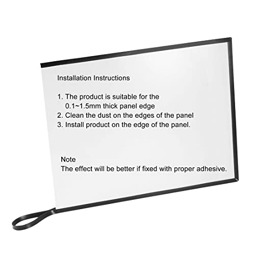 uxcell Edge Trim U Seal Extrusion, Silicone Black U Channel Edge Protector Sheet Fits 0.1-1.5mm Edge 1M/3.28Ft Length - size: 1000mmx3mmx6mm