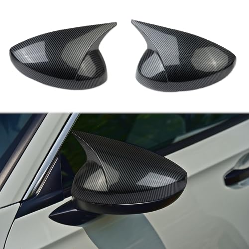 Carbon Fiber Style Side Rearview Mirror Guard Cover Molding Trim for 2023-2026 Acura Integra (mirror cover-for without signal)