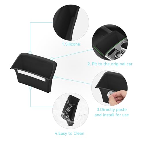 smabee Center Console Wireless Charging Pad for Chevrolet Chevy Equinox 2025 2026 Non-Slip Silicone Mat Wireless Charger Mat - size: Center Console Wireless Charging Pad