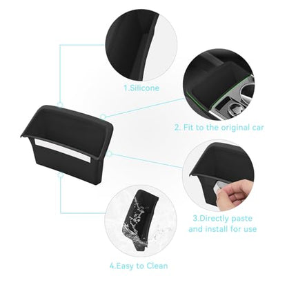 smabee Center Console Wireless Charging Pad for Chevrolet Chevy Equinox 2025 2026 Non-Slip Silicone Mat Wireless Charger Mat - size: Center Console Wireless Charging Pad
